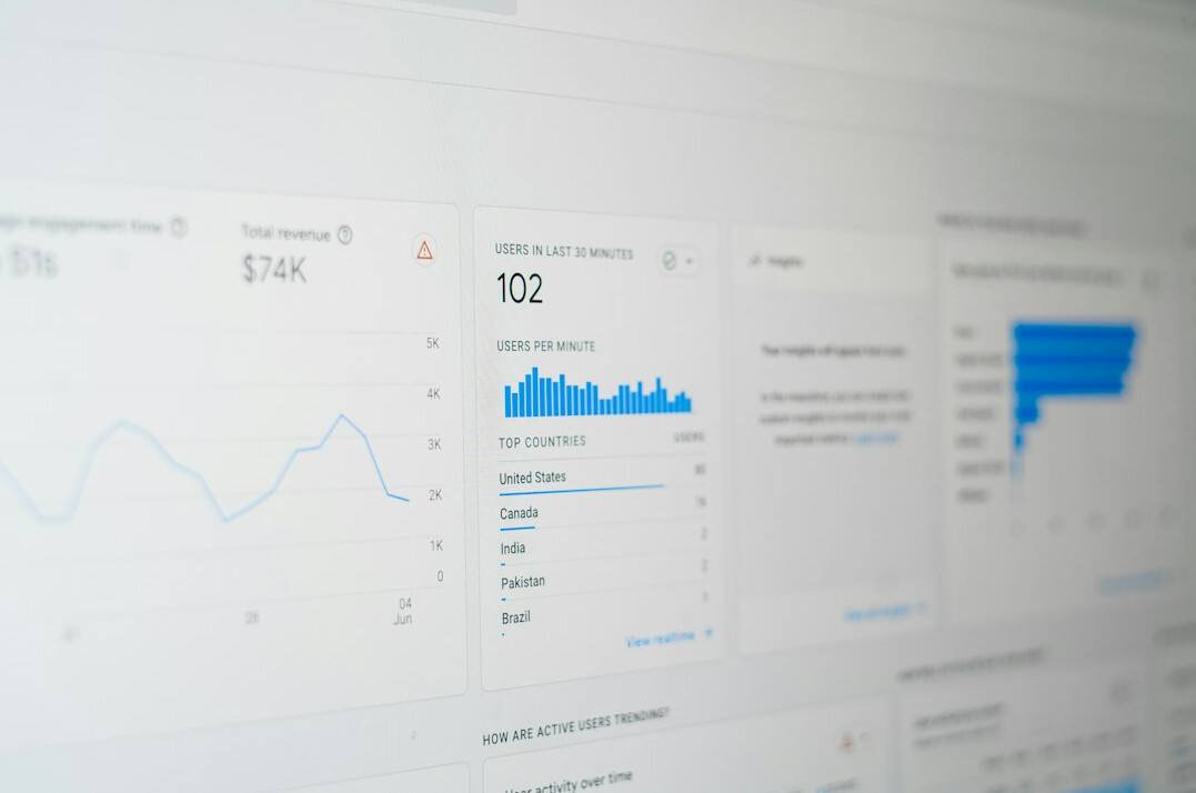 data analysis on screen